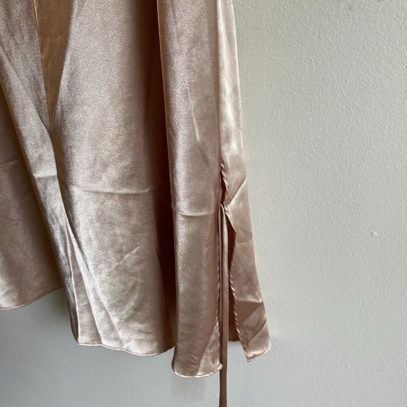 Champagne Slip Dress with Lace Back - Picture 6 of 6